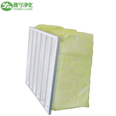 Μέσο φίλτρο αέρα τσεπών, Washable καθαρισμός αγωγών Hvac φίλτρων αερόσακων F8