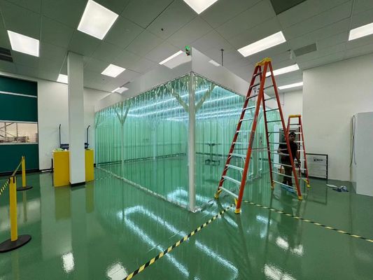 Μη Κρεμαστή Οροφή Κατηγορίας 100 Εύκολη Εγκατάσταση Αφαιρούμενη Μονάδα Μονάδα Φίλτρου Ανεμιστήρα DC Καθαρού Δωματίου Φίλτρο HEPA H14 Καθαρό Δωμάτιο