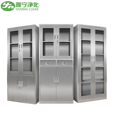 Προσαρμοσμένο ιατρικό ντουλάπι από ανοξείδωτο χάλυβα AISI 304 SS με εύκολη απολύμανση για χειρουργείο και χειρουργική αποθήκη